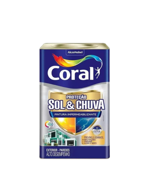 Coral Sol E Chuva Emborrachada Sem Umidade E Mofo 16l Crômio